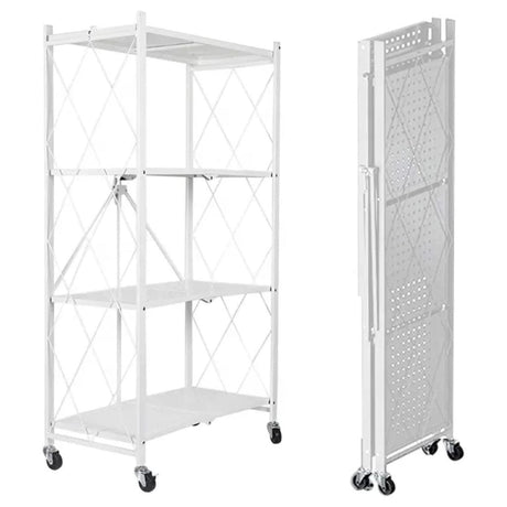 EKKIO Foldable Storage Shelf 4 Tier (White)-Storage & Organisation-URDEALS